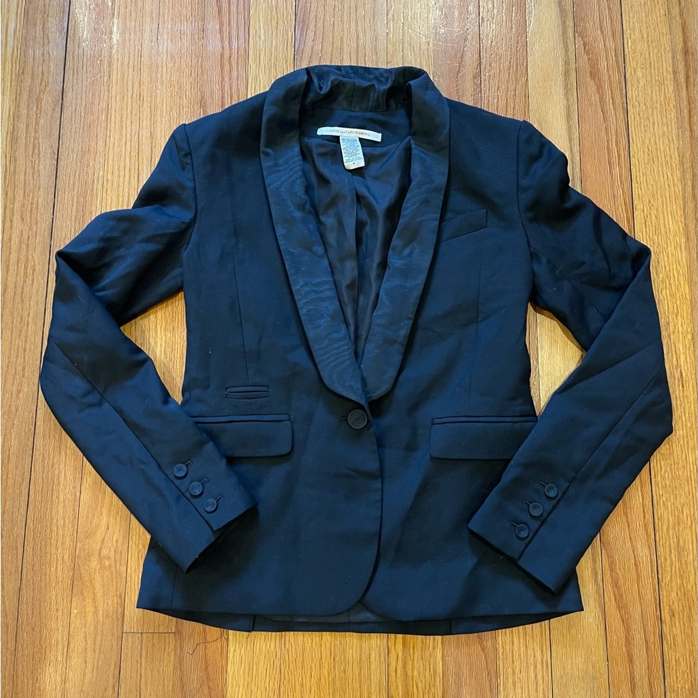 Diane von furstenberg wool blazer
